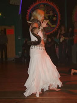 bellydancers at Kissmet gig at Narberth Queens Hall