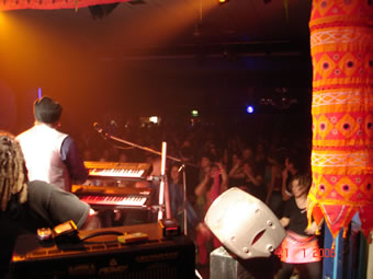 audience including Shanna, from stage