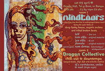 flier for our gig at Hendre Hall, near Bangor, on 3rd. April 2004