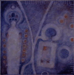 'Matrix 1'   2002  Oils on board   91 x 91 cm