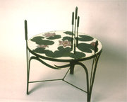 Lilypond & Reed Mace table